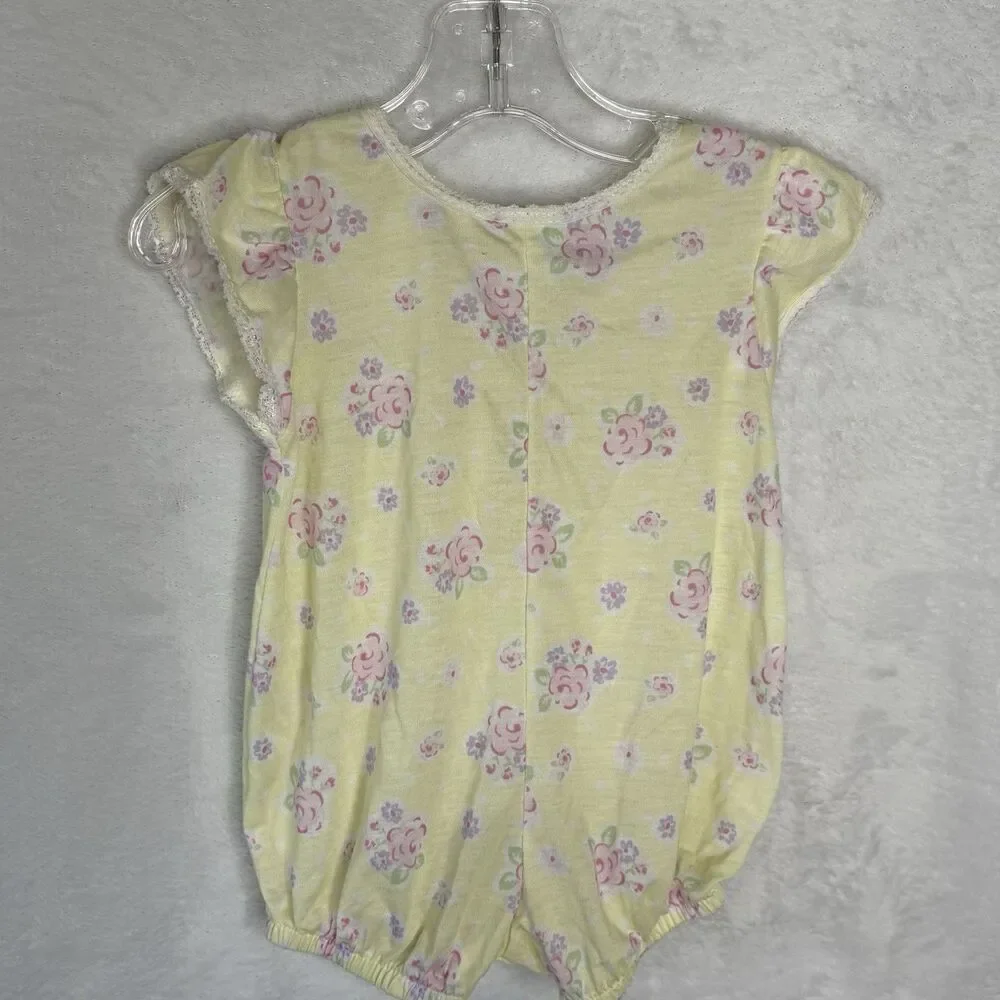 Vintage Carters Infant Baby Girls Size 9-12‎ Months 9M Bubble Romper Pajamas
